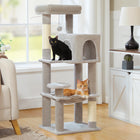Multi-Level Cat Tree Tower with Scratching Posts, Condo, Hammock, Cat Scratching Board,Cat Accessories,Cat Furniture,Indoor Cats