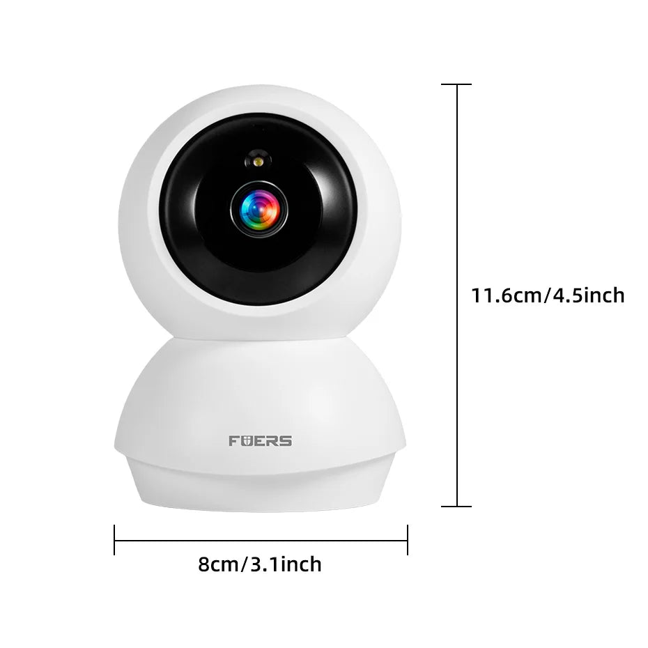 FUERS 4K 8MP WiFi IP Pet Camera Dog Camera Tuya Smart Home Security Wireless Surveillance Camera Baby Monitor Mini Cam