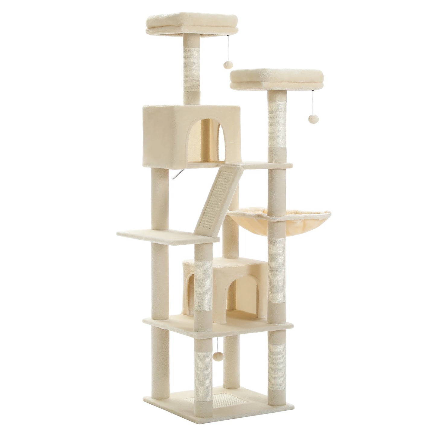 Multi-Level Cat Tree Tower with Scratching Posts, Condo, Hammock, Cat Scratching Board,Cat Accessories,Cat Furniture,Indoor Cats