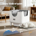 2026 New NestPawly M07 Self-Cleaning Litter Box - Open-Top Automatic Cat Litter Box with Odor Control, Safety Features, and Easy Maintenance