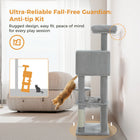 Multi-Level Cat Tree Tower with Scratching Posts, Condo, Hammock, Cat Scratching Board,Cat Accessories,Cat Furniture,Indoor Cats