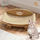 Sisal Cat Scratching Pad ,Sofa With Sisal Ball Toy,Reusable Cat Scratcher Bed with Ball – Wooden Frame, Durable Woven Surface, Pet Sleeping Playing Grinding Mat for Small Medium Large Cats