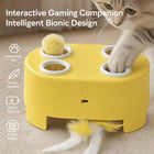 Automatic Cat Puzzle Toy, Intelligent Sensing Auto Start‑Stop Cat Interactive Toy with Multiple Speed Modes, Bite‑Resistant Dura