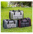 Double Expandable Pet Carrier Soft-sided Breathable Mesh Pet Travel Bag Airline Portable Large Capacity Cats Dogs Carrier Bag