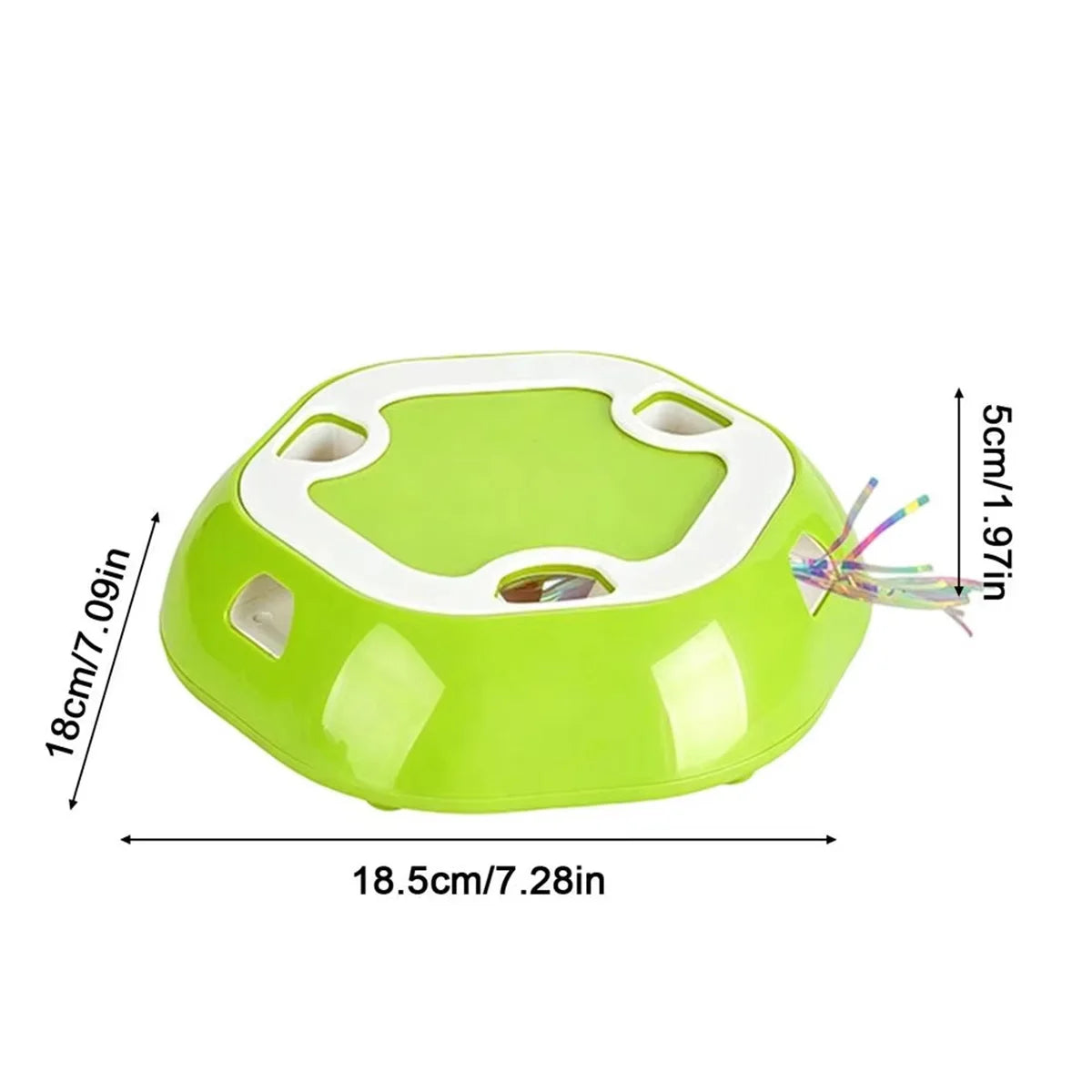 Automatic Whack-A-Mole Cat Toy Motion Activated Random Interactive Enrichment Anti-Tip Stable Indoor Exercise Play Toy for Cats