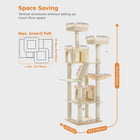 Multi-Level Cat Tree Tower with Scratching Posts, Condo, Hammock, Cat Scratching Board,Cat Accessories,Cat Furniture,Indoor Cats