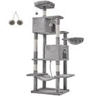 JHK Cat Tree Tower 66 Inch Large Multi Level Cat Climbing Tower with Condo Natural Sisal Scratching Posts Pet House for Indoor