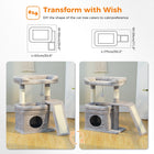 Small Cat Tree for Indoor Cat Tower with Sisal Scratching Post and Pad Wide Top Perch Large Cat Condo Cat Scratchers Cat Toys