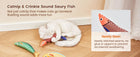 Cat Toys Fish,Teeth Grinding Catnip Toys,Soft and Durable,Kitten Toys Interactive Sounding Cat Chew Bite Plush Toys Cat Supplie