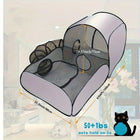 Foldable Cat Tent with Tunnel, Breathable Polyester Cat Cage Indoor Outdoor Playpen for Cats & Small Dogs