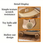 Sisal Cat Scratching Pad ,Sofa With Sisal Ball Toy,Reusable Cat Scratcher Bed with Ball – Wooden Frame, Durable Woven Surface, Pet Sleeping Playing Grinding Mat for Small Medium Large Cats