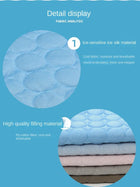 The Ultimate Cooling Pet Mat Breathable Washable Summer Pad Dog Cat Self Cool Blanket for Kennel Crate and Bed Sleeping Ice Silk
