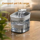 Automatic Pet Water Fountain for Cats and Dogs, USB Powered Circulating Water Dispenser, Quiet Filtered Oxygenated Flowing Water, Large Capacity Easy to Clean, Halloween Christmas Gift (Battery Not Included)
