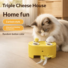 Automatic Cat Puzzle Toy, Intelligent Sensing Auto Start‑Stop Cat Interactive Toy with Multiple Speed Modes, Bite‑Resistant Dura