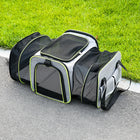 Double Expandable Pet Carrier Soft-sided Breathable Mesh Pet Travel Bag Airline Portable Large Capacity Cats Dogs Carrier Bag