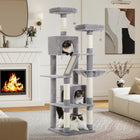 Multi-Level Cat Tree Tower with Scratching Posts, Condo, Hammock, Cat Scratching Board,Cat Accessories,Cat Furniture,Indoor Cats
