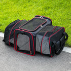 Double Expandable Pet Carrier Soft-sided Breathable Mesh Pet Travel Bag Airline Portable Large Capacity Cats Dogs Carrier Bag