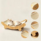 Wooden Cat Scratching Pads Multifuction Cats Sleeping Bed Detachable Wear-resistant Cat Scratch Board Kitten Grinding Cats Toys