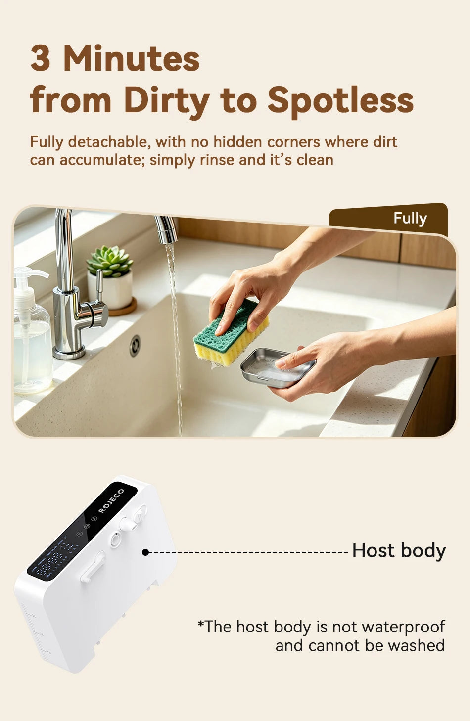 ROJECO 3.5L Wireless Pet Water Fountain Cat Water Dispenser 2000mAh Automatic Sewage Separation Cat Drinking Fountain Supplies