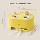 Automatic Cat Puzzle Toy, Intelligent Sensing Auto Start‑Stop Cat Interactive Toy with Multiple Speed Modes, Bite‑Resistant Dura