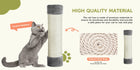 JHK Cat Tree Tower 66 Inch Large Multi Level Cat Climbing Tower with Condo Natural Sisal Scratching Posts Pet House for Indoor
