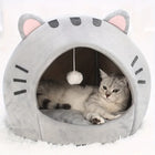 Cartoon Cat Bed Sleeping Dog Basket Tent Puppy Cave Sofa Pet Bed Small and Medium Cats House Cozy Kitten Cave Cushion