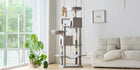 JHK Cat Tree Tower 66 Inch Large Multi Level Cat Climbing Tower with Condo Natural Sisal Scratching Posts Pet House for Indoor