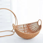 Faux Woven Cat Bed Semi Enclosed Cat Cave Bed Waterproof Indoor Cat House Basket Style Pet Bed for Cats