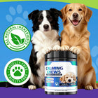 Calming with Melatonin Dog Supplement, Calming Aid for Dogs - Promote Relaxation, Reduce Stress, Motion Sickness - 60 Soft Chews