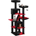 Multi-Level Cat Tree Tower with Scratching Posts, Condo, Hammock, Cat Scratching Board,Cat Accessories,Cat Furniture,Indoor Cats