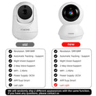 FUERS 4K 8MP WiFi IP Pet Camera Dog Camera Tuya Smart Home Security Wireless Surveillance Camera Baby Monitor Mini Cam