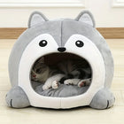 Cartoon Cat Bed Sleeping Dog Basket Tent Puppy Cave Sofa Pet Bed Small and Medium Cats House Cozy Kitten Cave Cushion