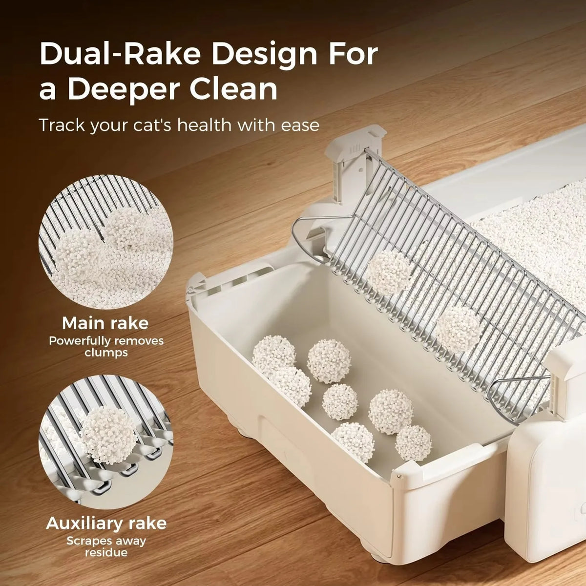 FurStarSelf Cleaning Litter Box, Upgraded Open-Top Automatic Cat Litter Box For Multiple Cats, Weight Sensors Safety Protection