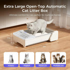 FurStarSelf Cleaning Litter Box, Upgraded Open-Top Automatic Cat Litter Box For Multiple Cats, Weight Sensors Safety Protection