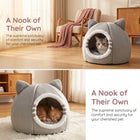 Cartoon Cat Bed Sleeping Dog Basket Tent Puppy Cave Sofa Pet Bed Small and Medium Cats House Cozy Kitten Cave Cushion
