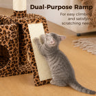 Small Cat Tree for Indoor Cat Tower with Sisal Scratching Post and Pad Wide Top Perch Large Cat Condo Cat Scratchers Cat Toys