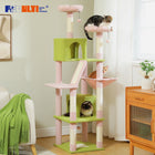Multi-Level Cat Tree Tower with Scratching Posts, Condo, Hammock, Cat Scratching Board,Cat Accessories,Cat Furniture,Indoor Cats