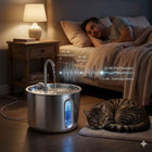 2.2L Stainless Steel Automatic Pet Water Dispenser Fountain For Cats And Dogs Drinking Bowl Easy To Clean Multiple Pets Supplies