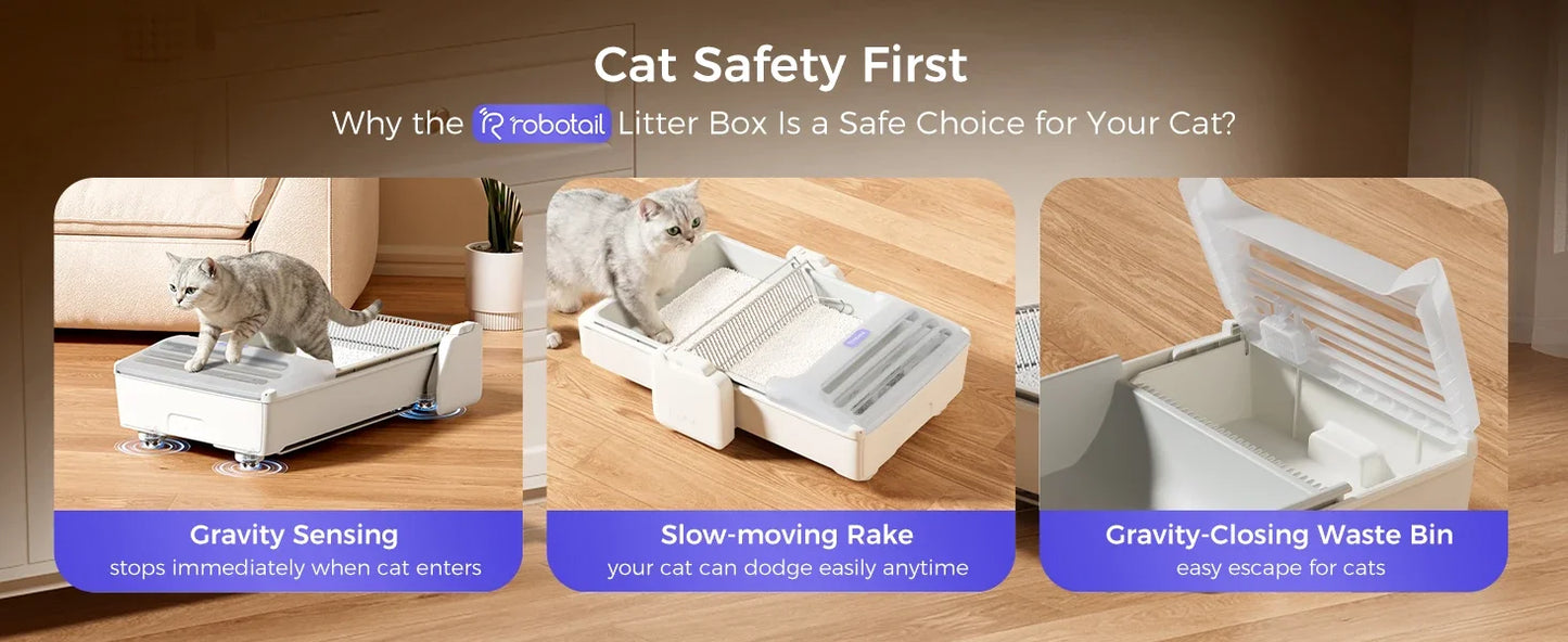 FurStarSelf Cleaning Litter Box, Upgraded Open-Top Automatic Cat Litter Box For Multiple Cats, Weight Sensors Safety Protection