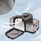 Dog Cat Pet Carrier Bag Foldable Travel Dog Carrier Two Side Expandable Pet Carrier Backpack Pet Travel Carrier