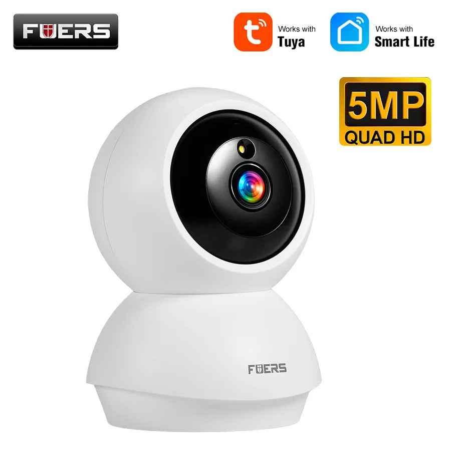 FUERS 4K 8MP WiFi IP Pet Camera Dog Camera Tuya Smart Home Security Wireless Surveillance Camera Baby Monitor Mini Cam