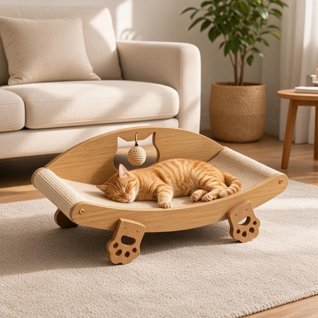 Scratchora™ Sisal Cat Scratcher Bed