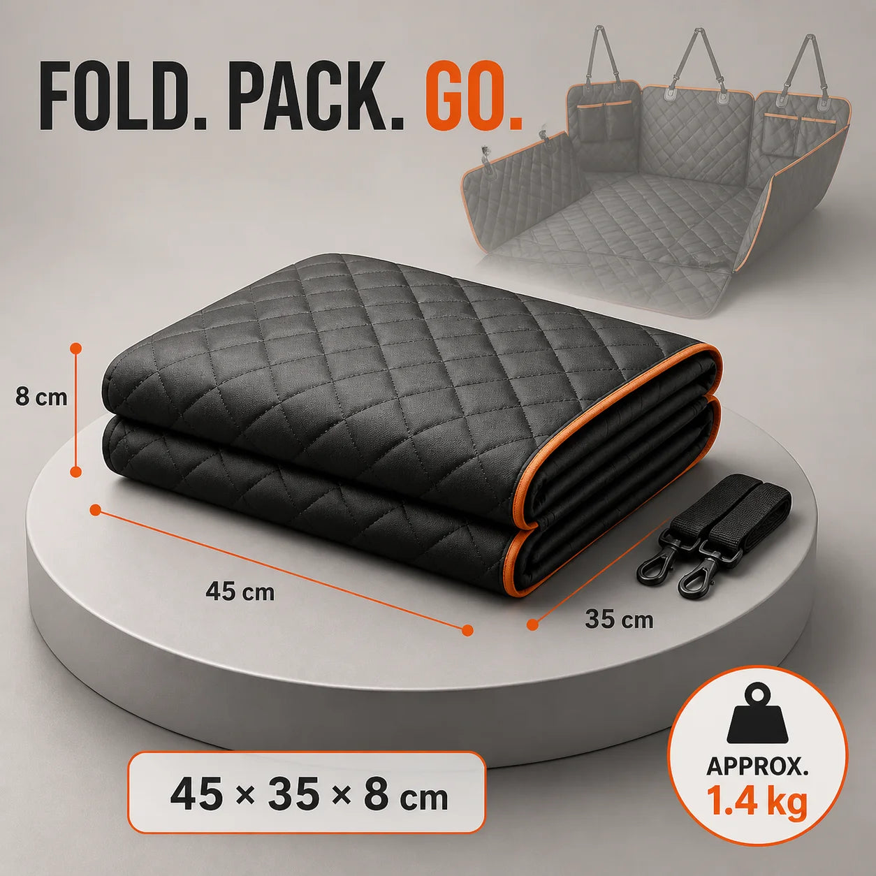 Waterproof Dog Car Seat Cover Heavy Duty 600D Oxford Pet Hammock for Back Seat Trucks SUVs Premium Quality 2026