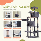 JHK Cat Tree Tower 66 Inch Large Multi Level Cat Climbing Tower with Condo Natural Sisal Scratching Posts Pet House for Indoor