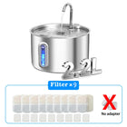 2.2L Stainless Steel Automatic Pet Water Dispenser Fountain For Cats And Dogs Drinking Bowl Easy To Clean Multiple Pets Supplies