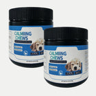 Calming with Melatonin Dog Supplement, Calming Aid for Dogs - Promote Relaxation, Reduce Stress, Motion Sickness - 60 Soft Chews