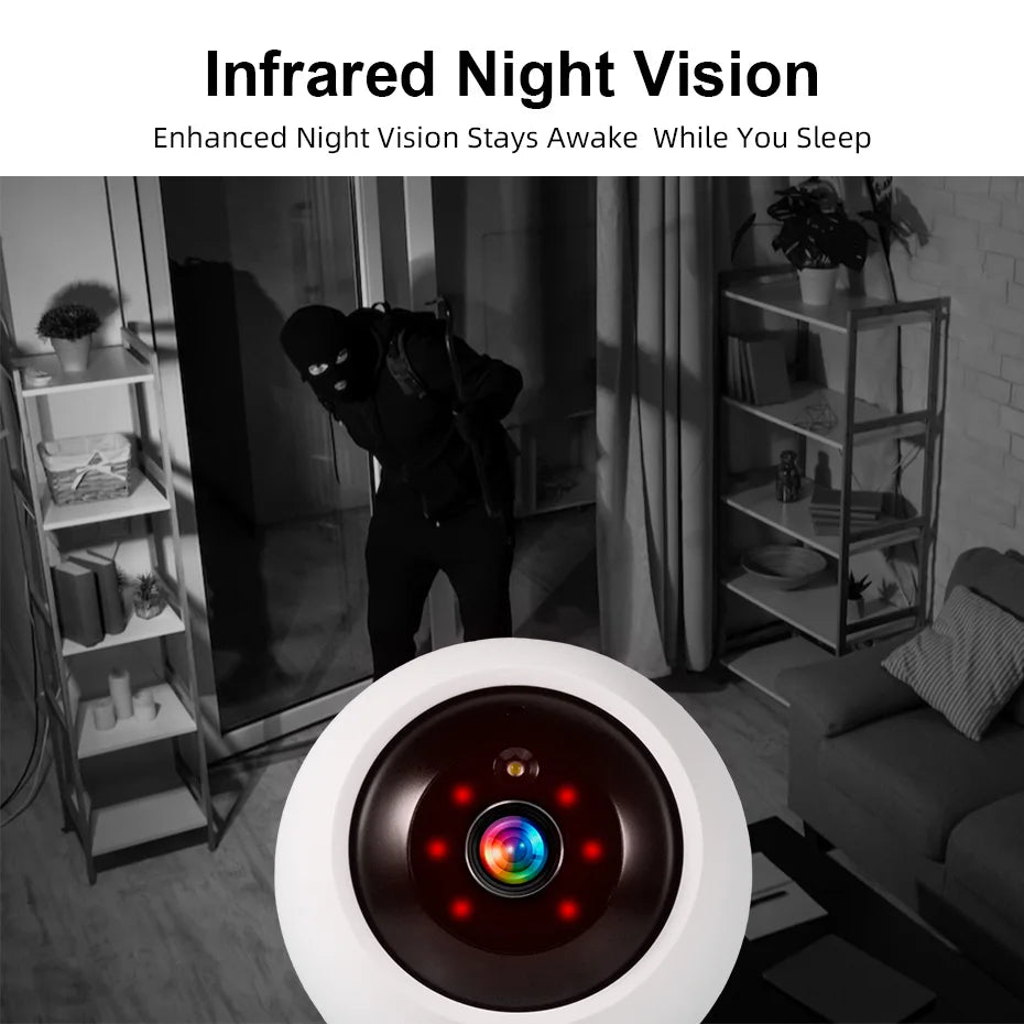 FUERS 4K 8MP WiFi IP Pet Camera Dog Camera Tuya Smart Home Security Wireless Surveillance Camera Baby Monitor Mini Cam