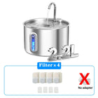 2.2L Stainless Steel Automatic Pet Water Dispenser Fountain For Cats And Dogs Drinking Bowl Easy To Clean Multiple Pets Supplies