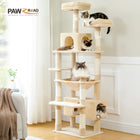 Large Cat Tree Tall Cat Tower for Indoor Cats Multi-Level Plush Cat Condo with Scratching Posts Scratching Boards Perches Caves
