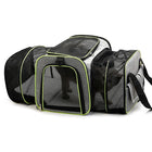 Double Expandable Pet Carrier Soft-sided Breathable Mesh Pet Travel Bag Airline Portable Large Capacity Cats Dogs Carrier Bag
